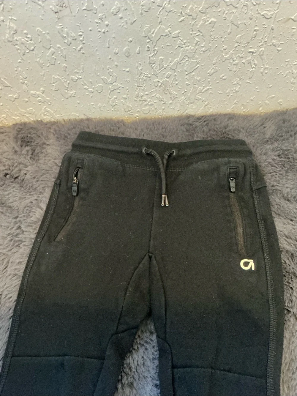 GAP Black Kids Jogger Sweatpants with Zip Pocket size 18-24 months